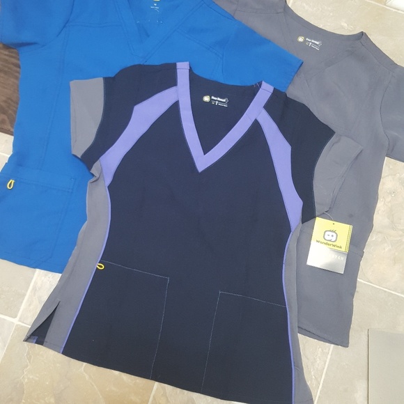 WonderWink Tops - Bundle of 3 Wonderwink Four Stretch Scrub Tops